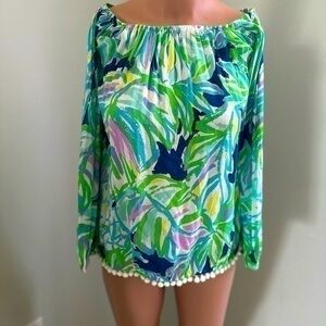 Lilly Pulitzer off the shoulder shirt